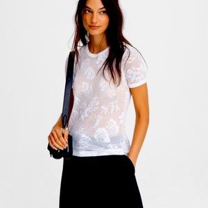 Rag&Bone Tee-Shirt, Palm Tree Design, XS